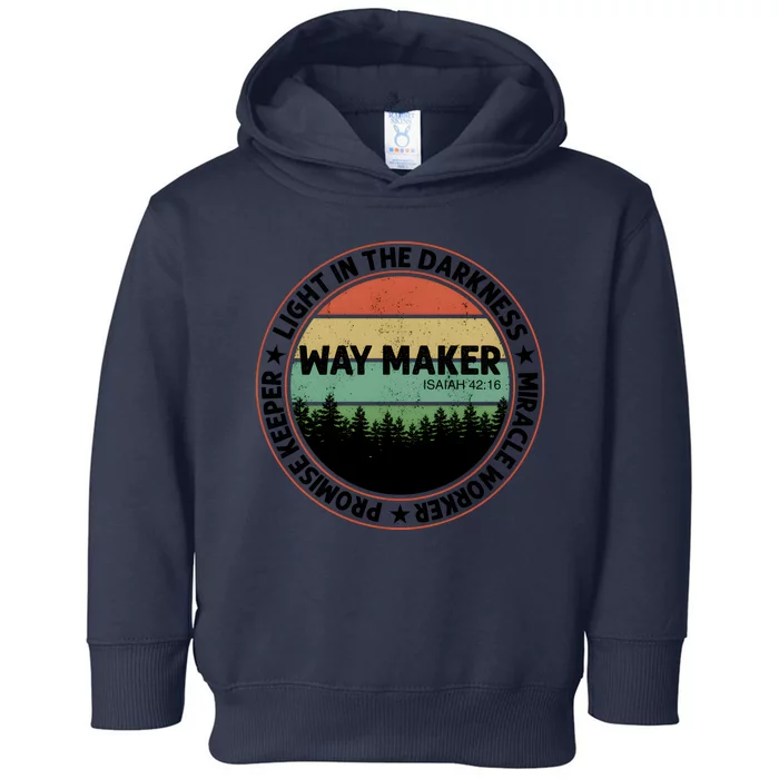 Vintage Waymaker Promise Keeper Miracle Worker Christian Toddler Hoodie