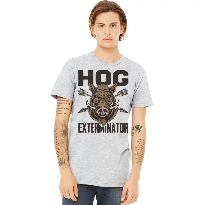 Vintage Wild Pig Hunt Hunting Hog Exterminator Boar Hunter Premium T-Shirt