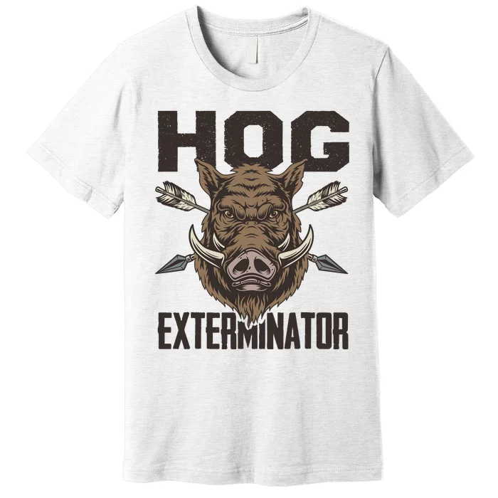 Vintage Wild Pig Hunt Hunting Hog Exterminator Boar Hunter Premium T-Shirt