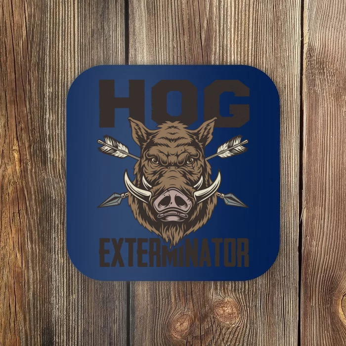 Vintage Wild Pig Hunt Hunting Hog Exterminator Boar Hunter Coaster