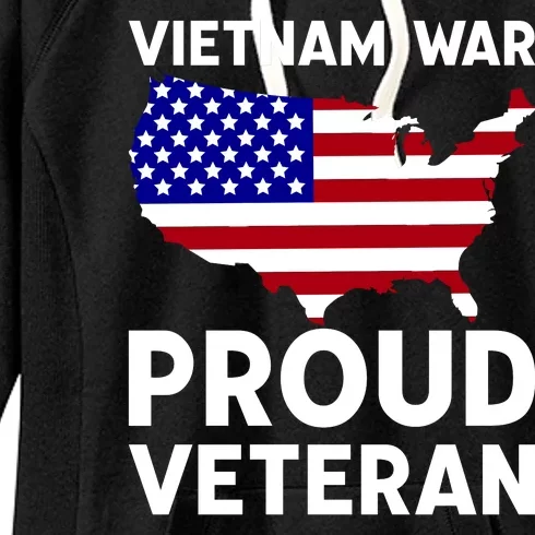 Vietnam War Proud Veteran Women's Fleece Hoodie