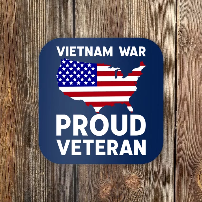 Vietnam War Proud Veteran Coaster