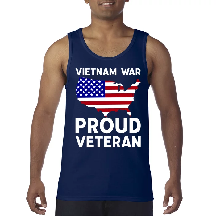 Vietnam War Proud Veteran Tank Top