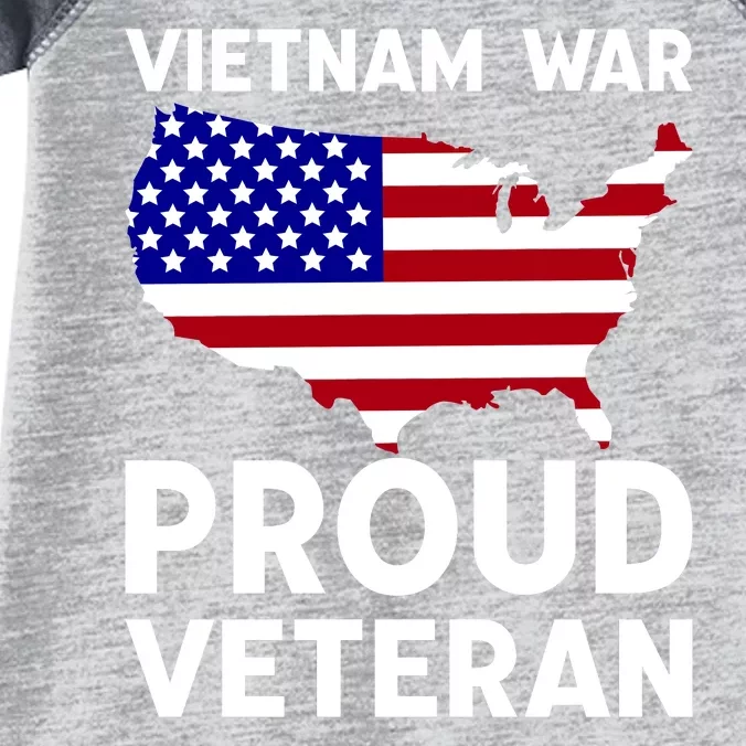 Vietnam War Proud Veteran Infant Baby Jersey Bodysuit