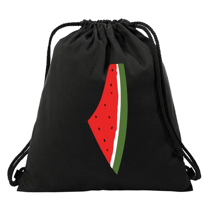 Violet Wear Palestine Watermelon Drawstring Bag