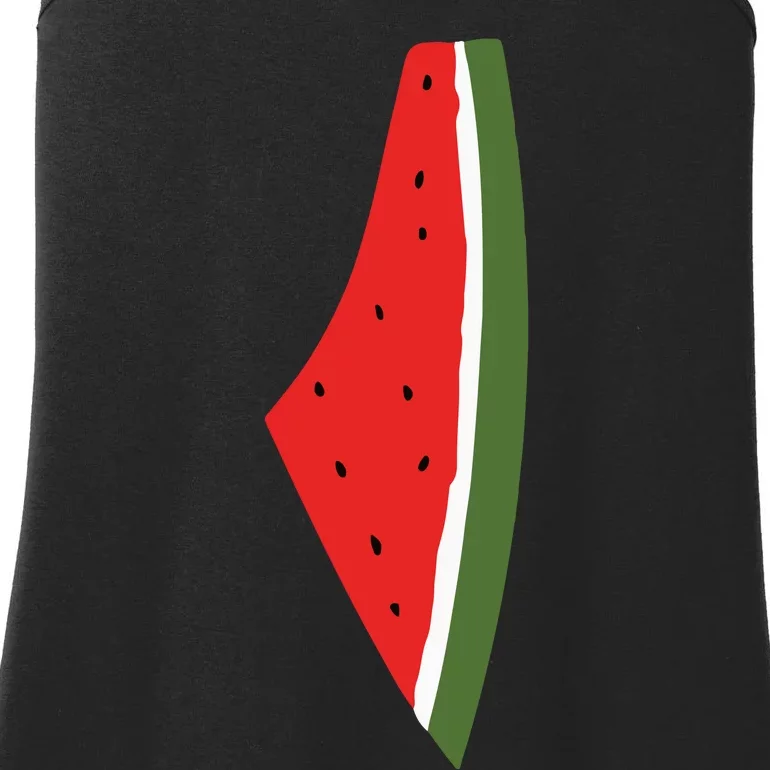 Violet Wear Palestine Watermelon Ladies Essential Tank