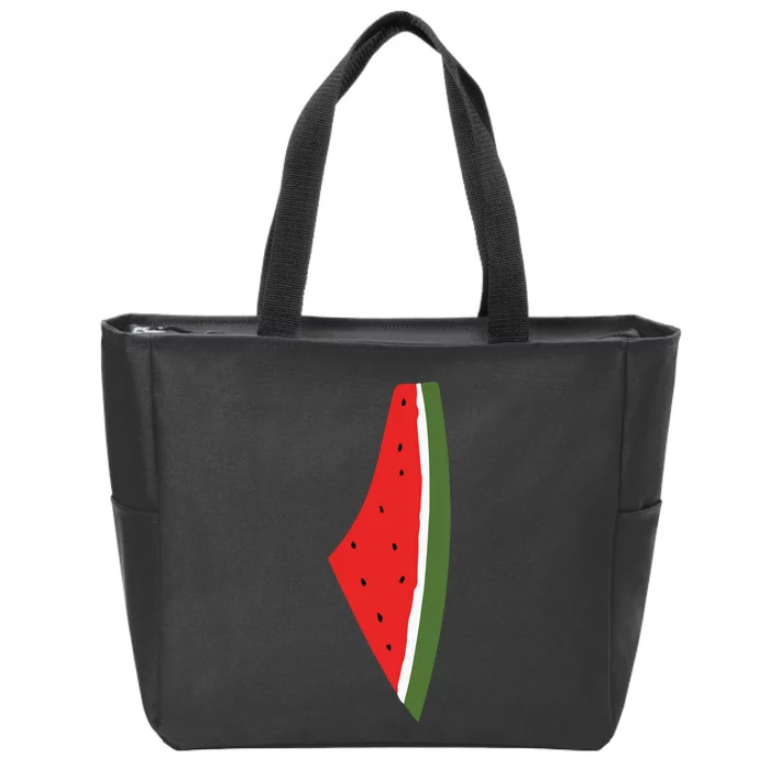 Violet Wear Palestine Watermelon Zip Tote Bag