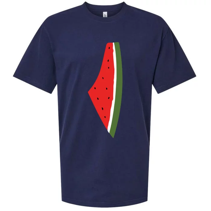 Violet Wear Palestine Watermelon Sueded Cloud Jersey T-Shirt