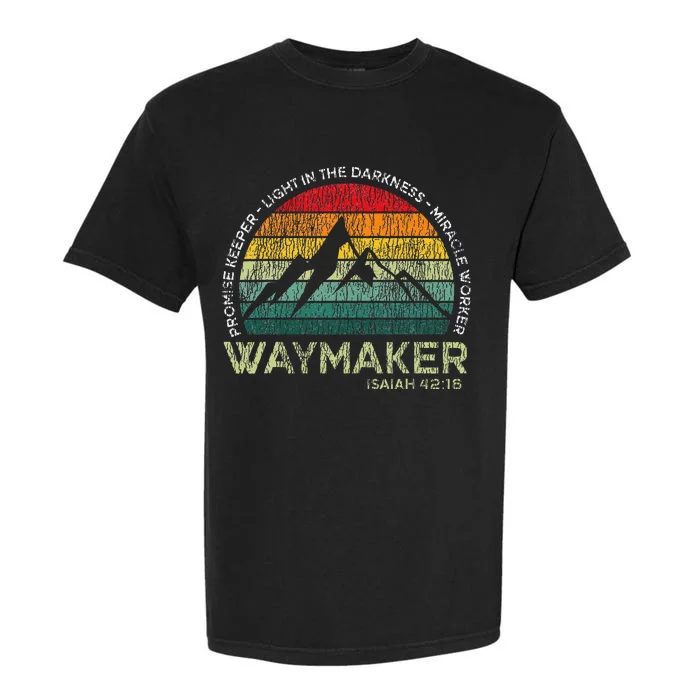 Vintage Waymaker Promise Keeper Miracle Worker Christian Garment-Dyed Heavyweight T-Shirt