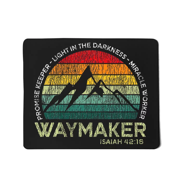 Vintage Waymaker Promise Keeper Miracle Worker Christian Mousepad