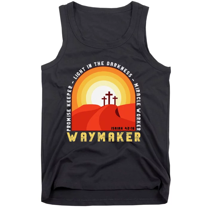 Vintage Waymaker Promise Keeper Miracle Worker Christian Tank Top