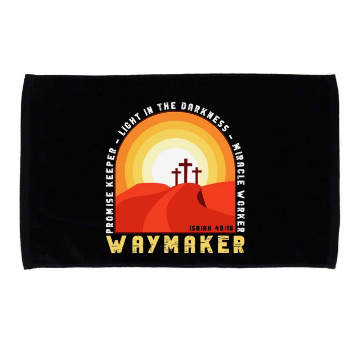 Vintage Waymaker Promise Keeper Miracle Worker Christian Microfiber Hand Towel