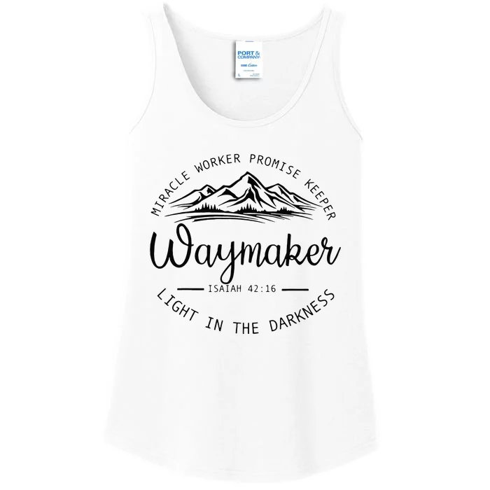 Vintage Waymaker Promise Keeper Miracle Worker Christian Ladies Essential Tank