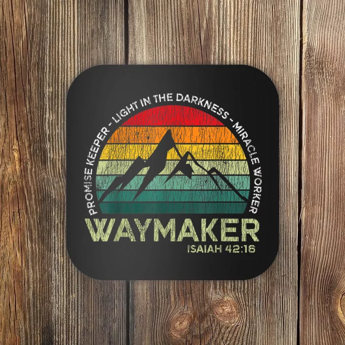 Vintage Waymaker Promise Keeper Miracle Worker Christian Coaster