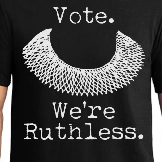 Vote We're Ruthless RBG Ruth Bader Ginsburg Pajama Set