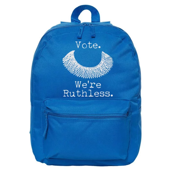 Vote We're Ruthless RBG Ruth Bader Ginsburg 16 in Basic Backpack