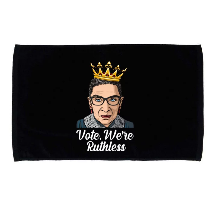 Vote We're Ruthless Ruth Bader Ginsburg Equal Rights Microfiber Hand Towel