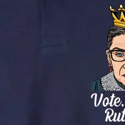 Vote We're Ruthless Ruth Bader Ginsburg Equal Rights Softstyle Adult Sport Polo