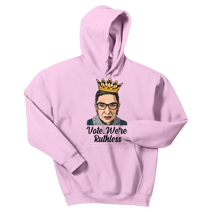 Vote We're Ruthless Ruth Bader Ginsburg Equal Rights Kids Hoodie