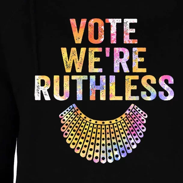 Vote Were Ruthless Human And Women Feminist Womens Funnel Neck Pullover Hood