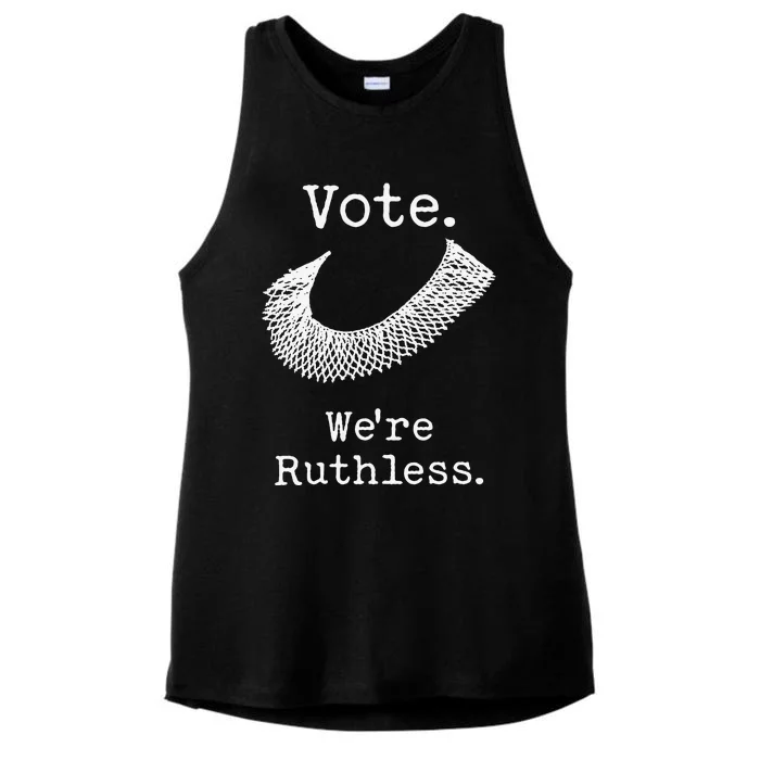 Vote We're Ruthless Ladies Tri-Blend Wicking Tank