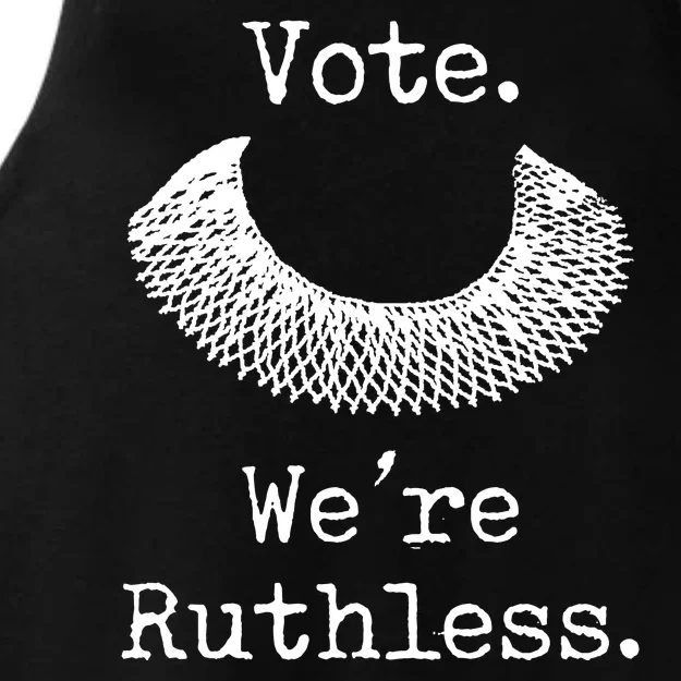 Vote. We're Ruthless. Women's Rights Pro Choice Roe 1973 Ladies Tri-Blend Wicking Tank