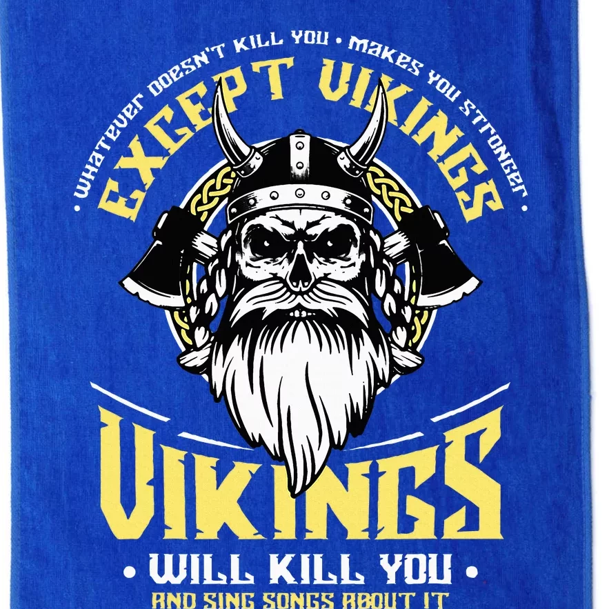 Vikings Will Sing Songs About It Norse Viking Mythology Platinum Collection Golf Towel