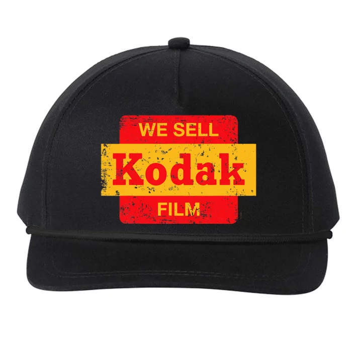 Vintage We Sell Kodak Film Retail Sign Snapback Five-Panel Rope Hat