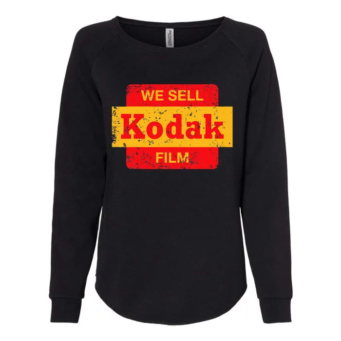 Vintage We Sell Kodak Film Retail Sign Womens California Wash Sweatshirt