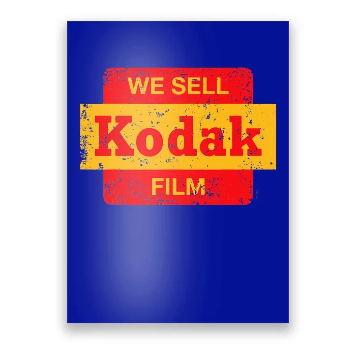 Vintage We Sell Kodak Film Retail Sign Poster