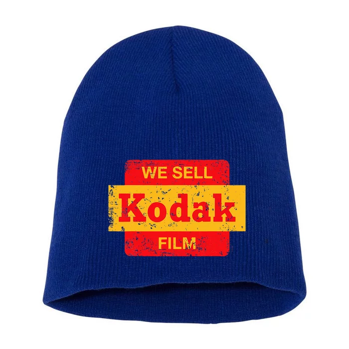 Vintage We Sell Kodak Film Retail Sign Short Acrylic Beanie