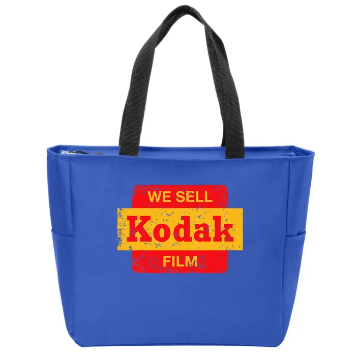 Vintage We Sell Kodak Film Retail Sign Zip Tote Bag