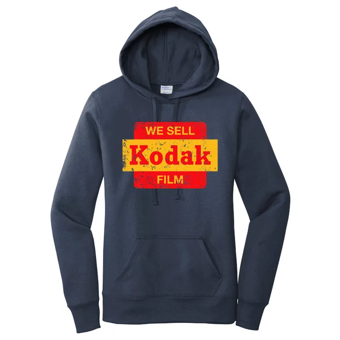 Vintage We Sell Kodak Film Retail Sign Women's Pullover Hoodie