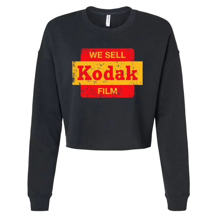 Vintage We Sell Kodak Film Retail Sign Cropped Pullover Crew