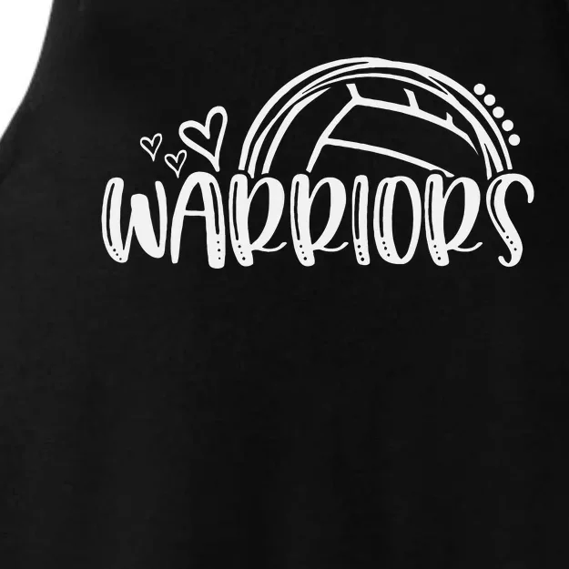 Volleyball Warriors School Sports Fan Team Spirit Ladies Tri-Blend Wicking Tank