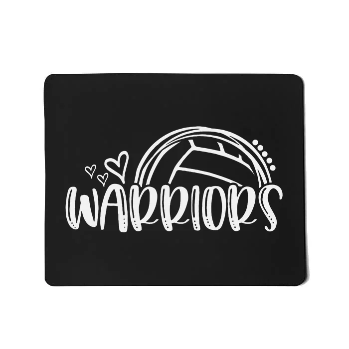 Volleyball Warriors School Sports Fan Team Spirit Mousepad