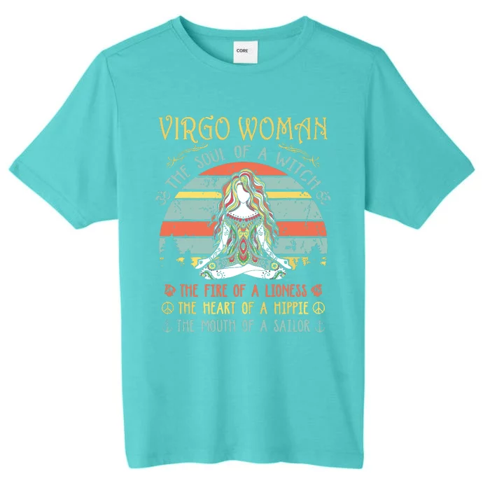 Virgo Woman The Soul Of A Witch Vintage Birthday ChromaSoft Performance T-Shirt