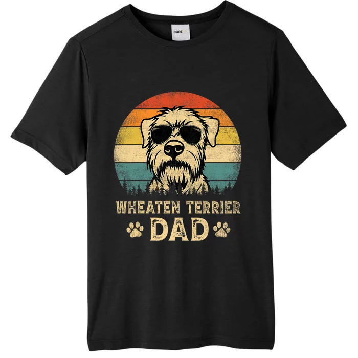 Vintage Wheaten Terrier Dad Dog Lovers Fathers Day Tee ChromaSoft Performance T-Shirt