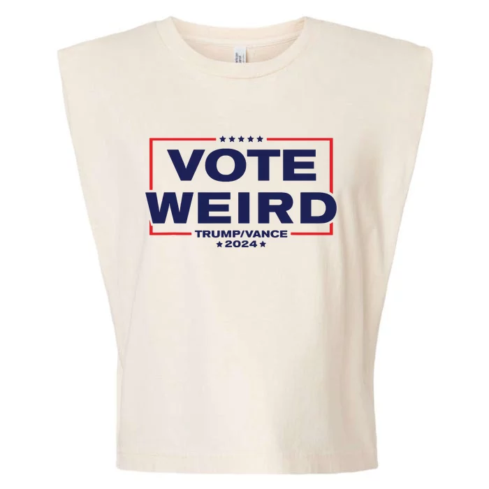 Vote Weird Trump 2024 Garment-Dyed Women's Muscle Tee