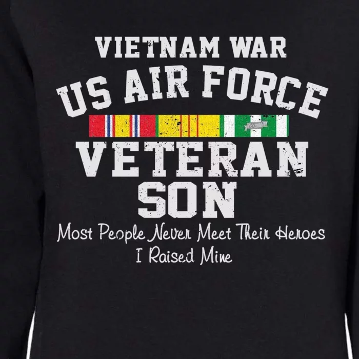 Vietnam War Us Air Force Son Veteran's Day Gift Womens California Wash Sweatshirt