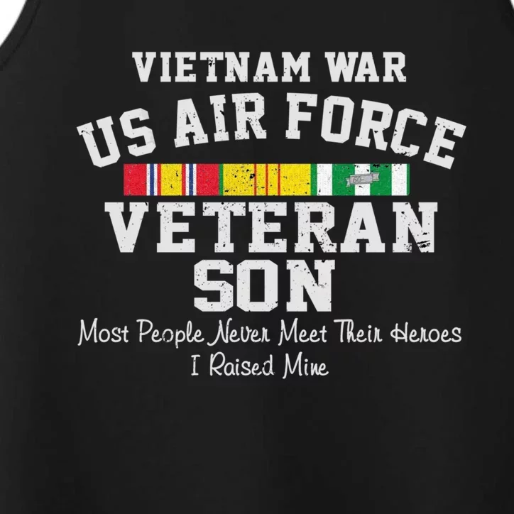 Vietnam War Us Air Force Son Veteran's Day Gift Performance Tank