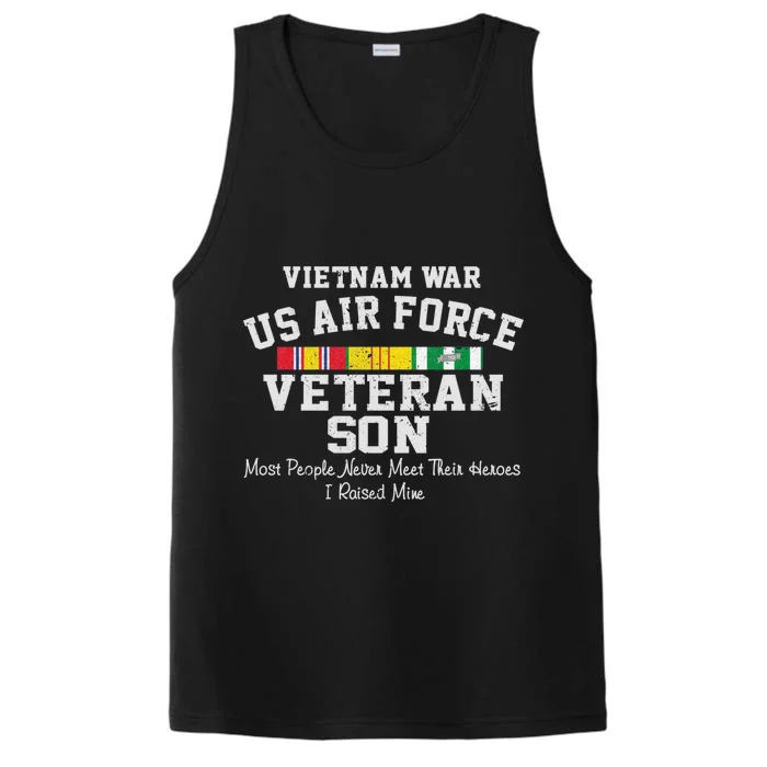 Vietnam War Us Air Force Son Veteran's Day Gift Performance Tank