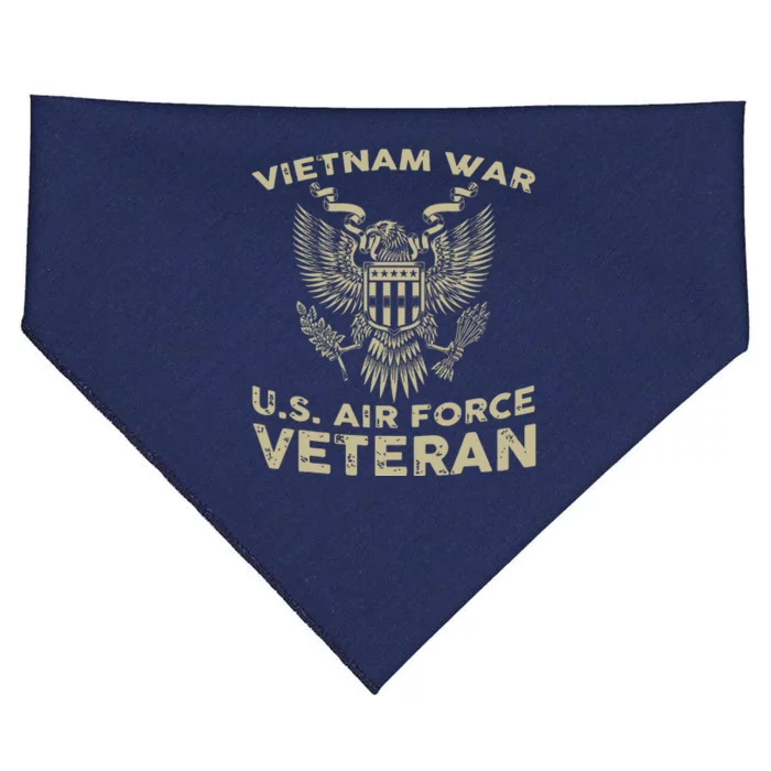 Vietnam War Us Force Veteran USA-Made Doggie Bandana