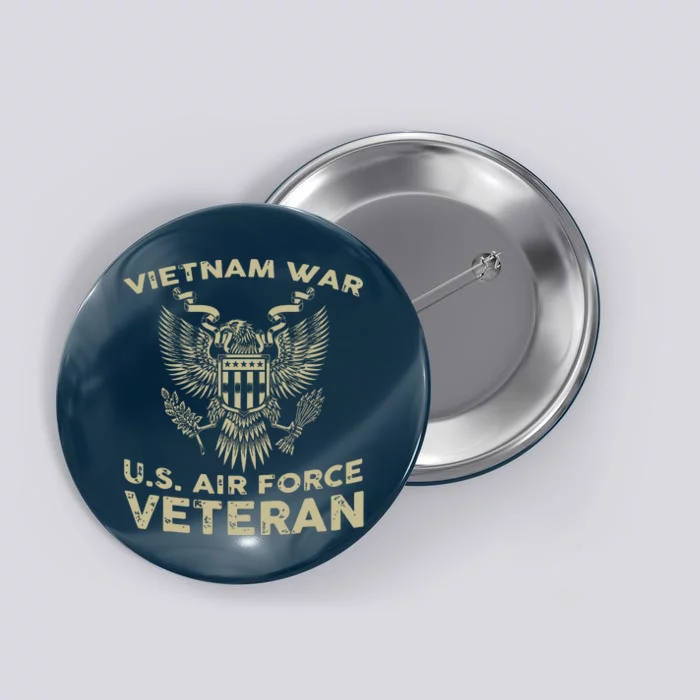 Vietnam War Us Force Veteran Button