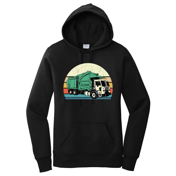 Vintage Waste Vehicle Junk Disposal Environment Fan Women's Pullover Hoodie