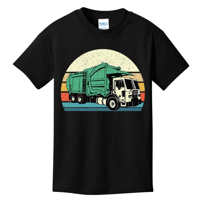 Vintage Waste Vehicle Junk Disposal Environment Fan Kids T-Shirt