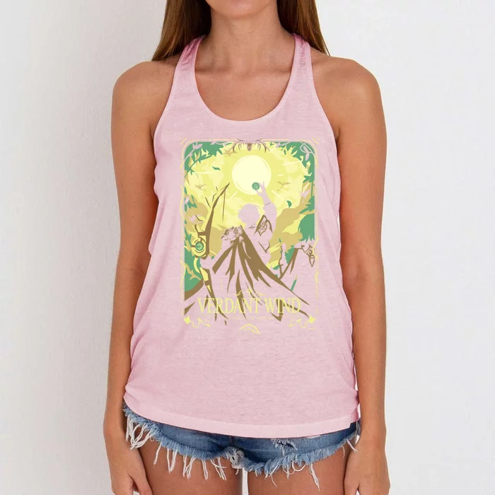 Verdant Wind Women's Knotted Racerback Tank