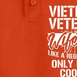 Vietnam War Veteran Wife Only Cooler Military Soldier Vet Gift Dry Zone Grid Performance Polo