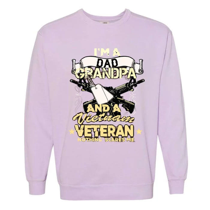 Vietnam War Veteran Us Retired Soldier Garment-Dyed Sweatshirt