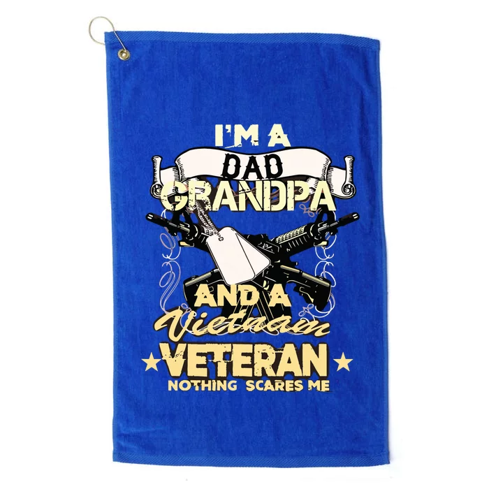 Vietnam War Veteran Us Retired Soldier Platinum Collection Golf Towel